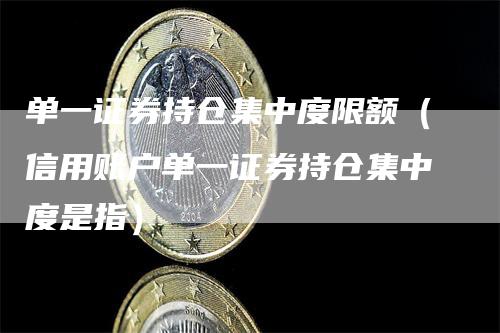 单一证券持仓集中度限额（信用账户单一证券持仓集中度是指）