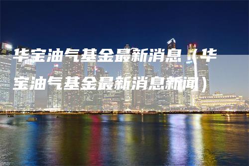 华宝油气基金最新消息（华宝油气基金最新消息新闻）